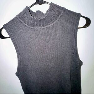 Vintage Chadwicks Black Sleeveless Turtleneck Sweater